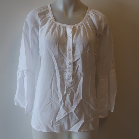 NWOT SIDE STITCH LOS ANGELES BELL SLEEVE TOP XS * - Picture 3 of 11